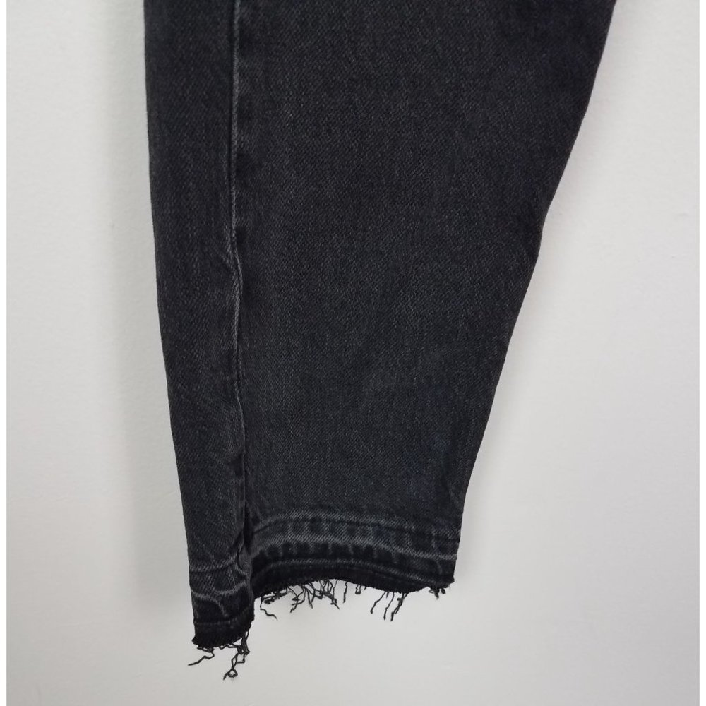 Free People We the Free Sz. 24 Slim Boyfriend Faded Black Ripped Jeans NWT - Picture 7 of 9